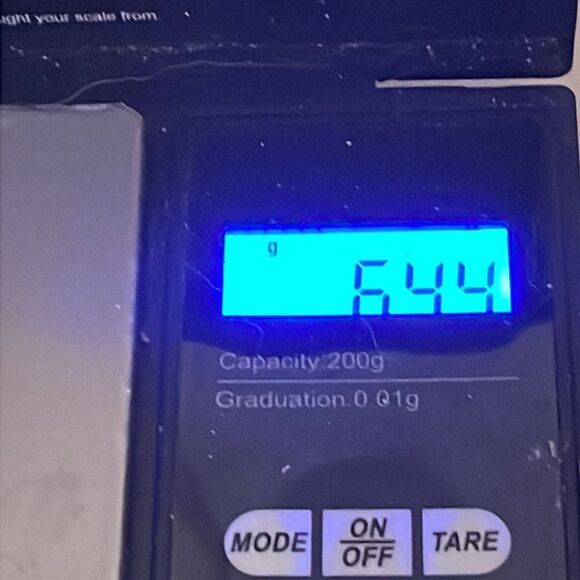 1.25” gold tone star design w/red white & blue enamel hat lapel pin tie tack - Picture 8 of 8